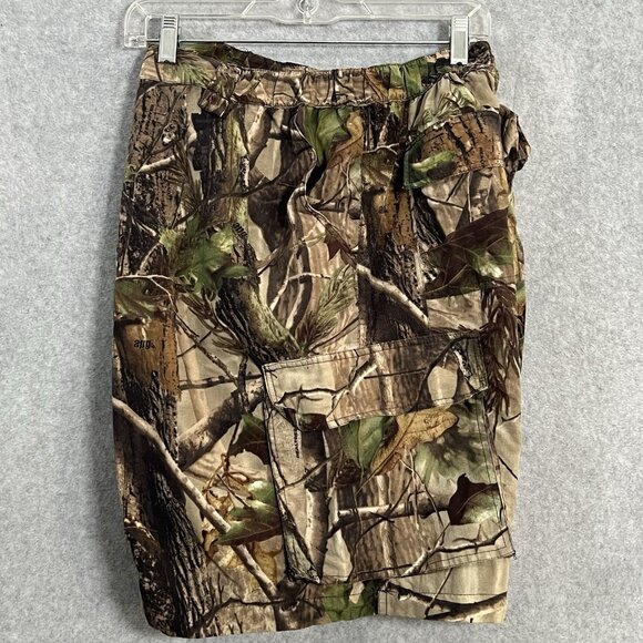 Vintage Red Head Realtree Hardwoods Camo Hunting Cargo Zip Off Shorts Size 2XL - Picture 4 of 13